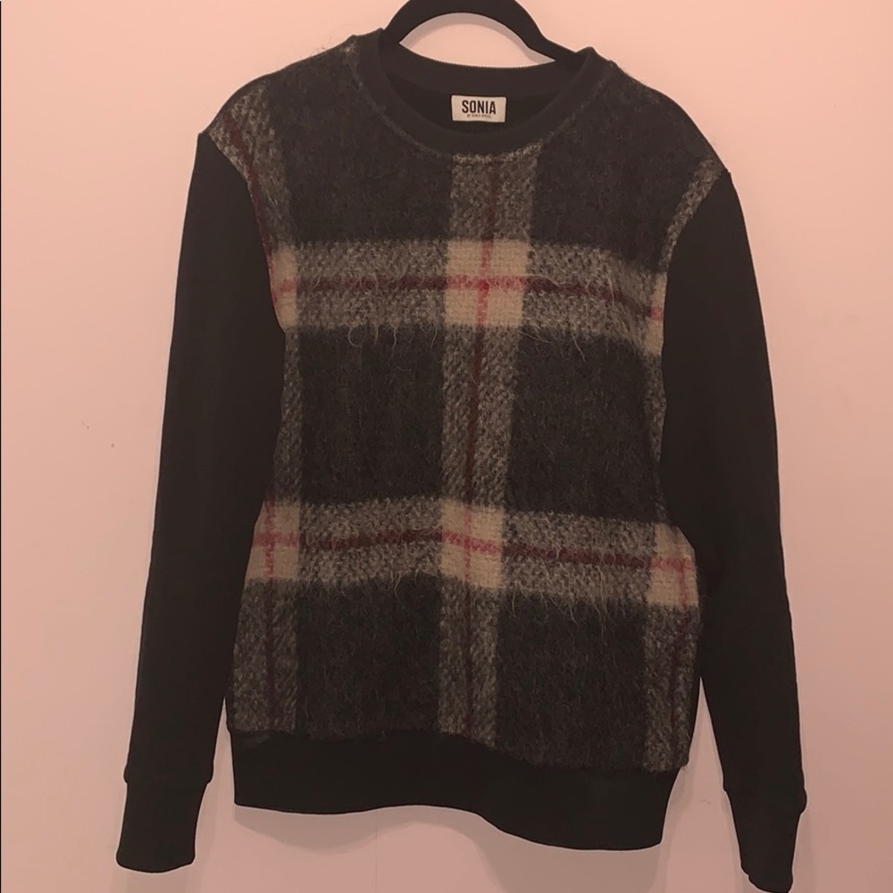 SONIA RYKIEL plaid sweatshirt